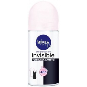 Nivea Invisible Black & White Clear ball antiperspirant deodorant roll-on for women 50 ml