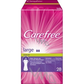 Carefree Plus Large Fresh Brief Intimate Liner 28 pieces