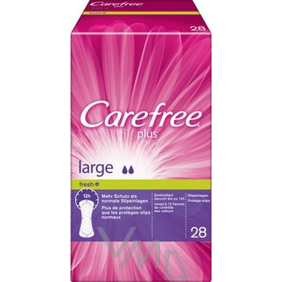 Carefree Plus Large Fresh Brief Intimate Liner 28 pieces