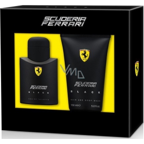 Ferrari Scuderia Black eau de toilette for men 75 ml + shower gel 150 ml, gift set