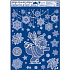 Window foil without glue lace snowman 42 x 30 cm