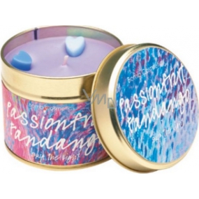 Bomb Cosmetics Sin Dance - Passion Fruit Fandango Candle Scented natural, handmade candle in a tin can burns for up to 35 hours