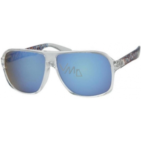 Nac New Age Sunglasses transparent frame blue glass A40195