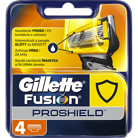 Gillette Fusion Proshield spare head 4 pieces for men