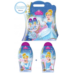 Disney Princess - Cinderella shower gel for children 250 ml + shampoo for children 250 ml, cosmetic set for children