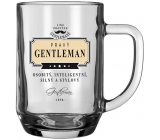 Nekupto League of Real Gentlemen Beer glass Real Gentleman - distinctive, intelligent, strong and stylish 500 ml