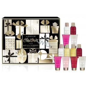 Baylis & Harding Advent Calendar 12 day calendar for the first days of December - 12 surprises in the scents of mandarin and grapefruit, jojoba, silk and almond oil, fig and pomegranate and prosecco fizz, gift set