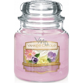 Yankee Candle Floral Candy - Cake with flowers scented candle Classic medium glass 411 g
