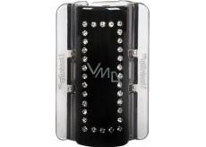 Linziclip - Hair clip MAXI black with crystals 3666