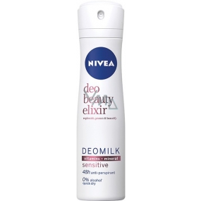 Nivea Deo Beauty Elixir Deomilk Sensitive antiperspirant deodorant spray for women 150 ml