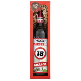 Bohemia Gifts Merlot All the best 18 red gift wine 750 ml