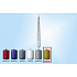 Lima Ice candle metal gold cone 22 x 250 mm 1 piece
