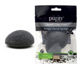 Purity Plus Charcoal make-up sponge Konjac with activated carbon 1 piece