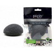 Purity Plus Charcoal Konjac Cleansing Sponge with Activated Charcoal 1 piece