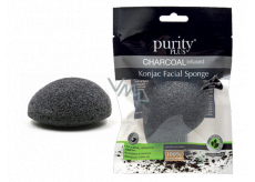 Purity Plus Charcoal make-up sponge Konjac with activated carbon 1 piece