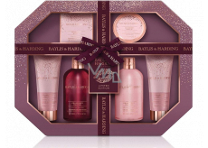 Baylis & Harding Cranberry Martini cleansing gel 300 ml + bath milk 300 ml + soap 150 g + shower cream 130 ml + body lotion 130 ml + bath salt 100 g, cosmetic set