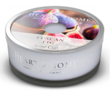 Heart & Home Tuscan Fig Soy scented candle in a bowl burns for up to 12 hours 38 g