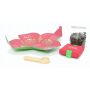 English Tea Shop Bio Green tea with Pomegranate loose 80 g + wooden measuring cup with buckle