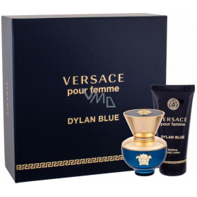 Versace Dylan Blue pour Femme eau de parfum for women 30 ml + body lotion 50 ml, gift set for women