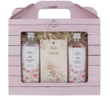 Bohemia Gifts Rose shower gel 100 ml + hair shampoo 100 ml + rose scented card 11 x 6,3 cm, cosmetic set
