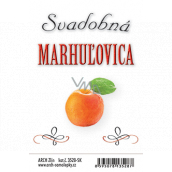 Arch Sticker Wedding apricot large label 9,5 x 6 cm SK