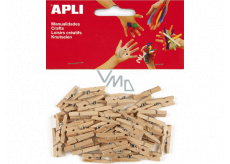 Apli Wooden pegs natural 25 x 3 mm 45 pieces