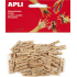 Apli Wooden pegs natural 25 x 3 mm 45 pieces