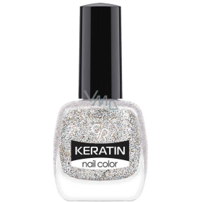 Golden Rose Keratin Nail Color Glitter Nail Lacquer 402 10,5 ml