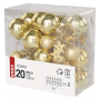 Emos Christmas garland with golden balls and stars 1,9 m, 20 LEDs, warm white