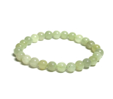 Serpentine bracelet elastic natural stone, bead 8 mm / 16-17 cm, healing stone