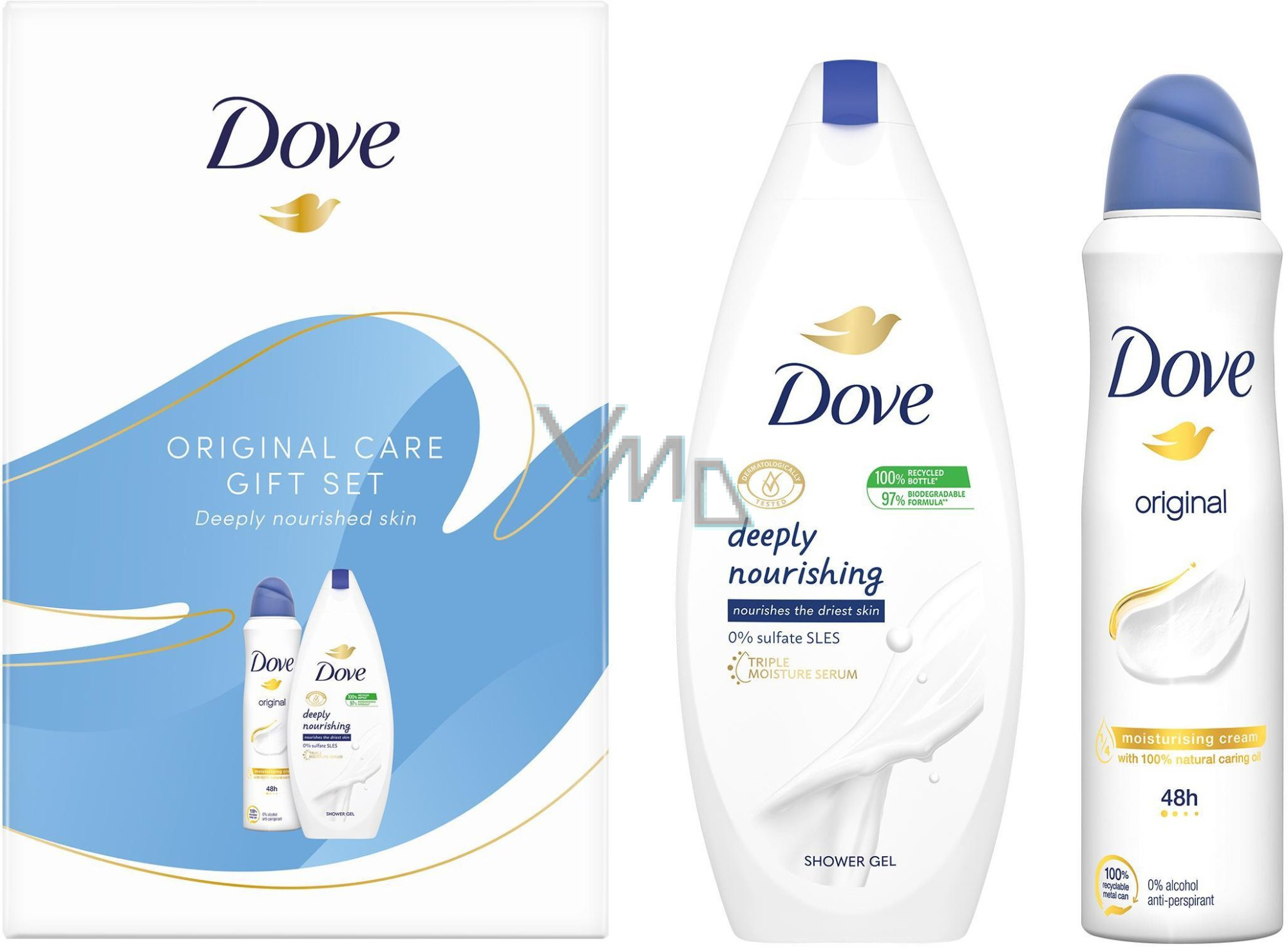 Dove Original Deeply Nourishing moisturizing shower gel 250 ml