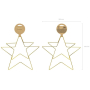 Ditipo Decoration star metal gold set 20 cm and 28 cm 2 pieces