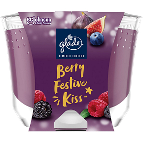 Glade scented candle Maxi Berry Festive Kiss, 204 g