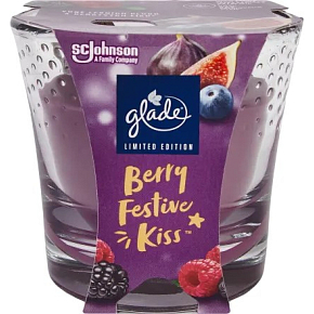 Glade scented candle Maxi Berry Festive Kiss, 204 g