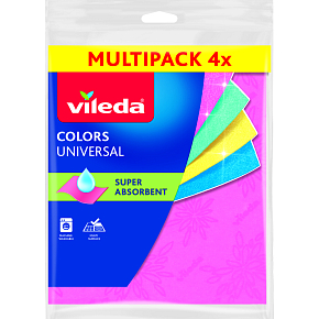 Vileda Multiquattro Colors cloth, 4 pcs Vileda Multiquattro Colors cloth, 4 pcs