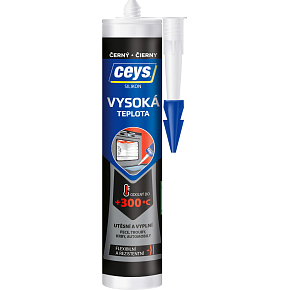Ceys High-Temperature Acetate Silicone, Black, 280 ml Ceys High-Temperature Acetate Silicone, Black, 280 ml