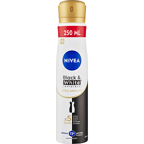 Nivea Black & White Invisible Silky Smooth Antiperspirant Spray, 250 ml