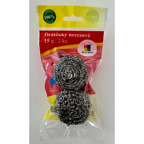 Tidy Home stainless steel scrubbing pad 15 g, 2 pcs
