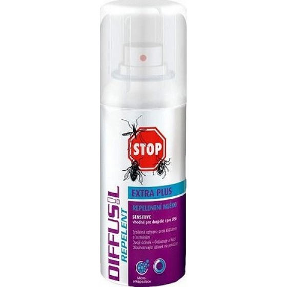Diffusil Extra Plus repellent milk spray 110 ml