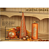 Lima Milky Way candle orange ball 80 mm 1 piece