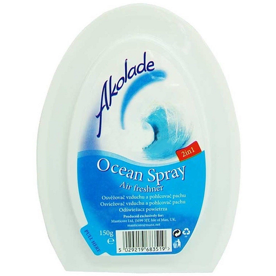 Akolade Ocean 2in1 gel air freshener 150 g