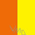 Zöllner Gift wrapping paper 70 x 200 cm Two-tone orange-yellow