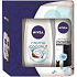 Nivea Visible Blue antiperspirant spray 150 ml + Coconut Cream shower gel 250 ml for women cosmetic set