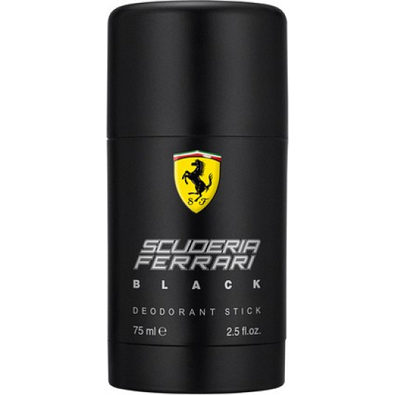 Ferrari Scuderia Black deodorant stick for men 75 ml