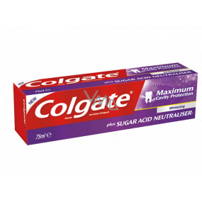 Colgate Maximum Cavity Protection Whitening toothpaste with a whitening effect of 75 ml