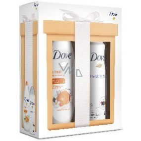 Dove Revitalize Go Fresh Revitalize Mandarin Nourishing Shower Gel 250 ml + Invisible Dry antiperspirant deodorant spray 150 ml, cosmetic set