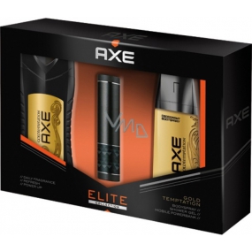 Ax Gold Temptation Shower Gel for Men 250 ml + Deodorant Spray 150 ml + USB External Charger, Cosmetic Kit