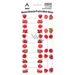 Arch Stickers for Canning Raspberries 18 Labels