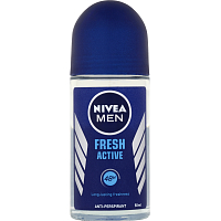 Nivea Men Fresh Active Roll-On Antiperspirant, 50 ml