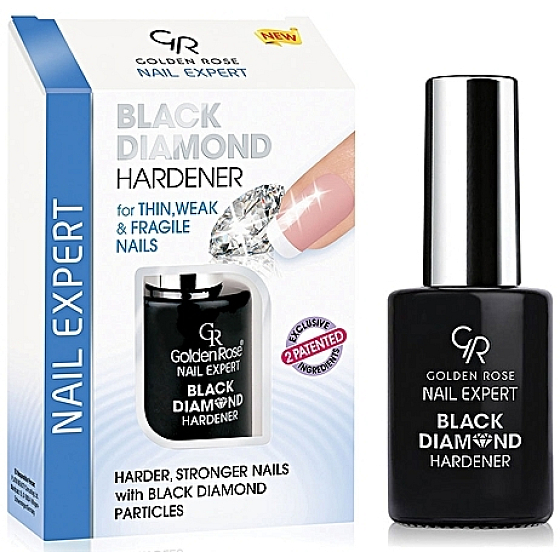 Golden Rose Nail Expert Black Diamond Hardener nail strengthener 11 ml